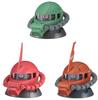 Mobile Suit Gundam EXCEED MODEL ZAKU HEAD conjunto 3 peças Zaku II ORIGIN Tipo Terrestre Zaku II Zaku II Exclusivo Coronel Garma [Normal 3 peças (1. De Char (O