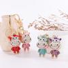 Metal Ox Zodiac Keychain: Cute Rhinestone Bull Bag Charm Pendant