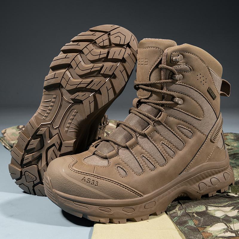 Fashion Men Tactical Boots Lace Up Brand Ankle Hiking Shoes Desert Work Boot Waterproof Size Plus Unisex Climbing Shoes