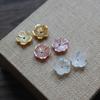 FishPeach 10Pcs/lot 8-10MM White Natural Mother Pearl Flower Seashell Stone Shell Beads For Women Diy Jewelry Accessories Making