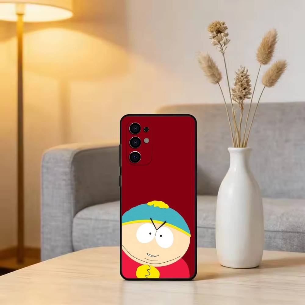 Animated Humor S-South Park Phone Case Black Silicone Soft For Samsung S25,S24,S21,S22,S23,S30,Ultra,S20,Plus,Fe,Lite