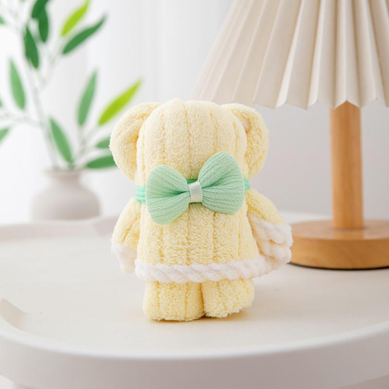 Coral Fleece Bear Gift Towel With Soft Touch For Wedding And Holiday Celebrations
