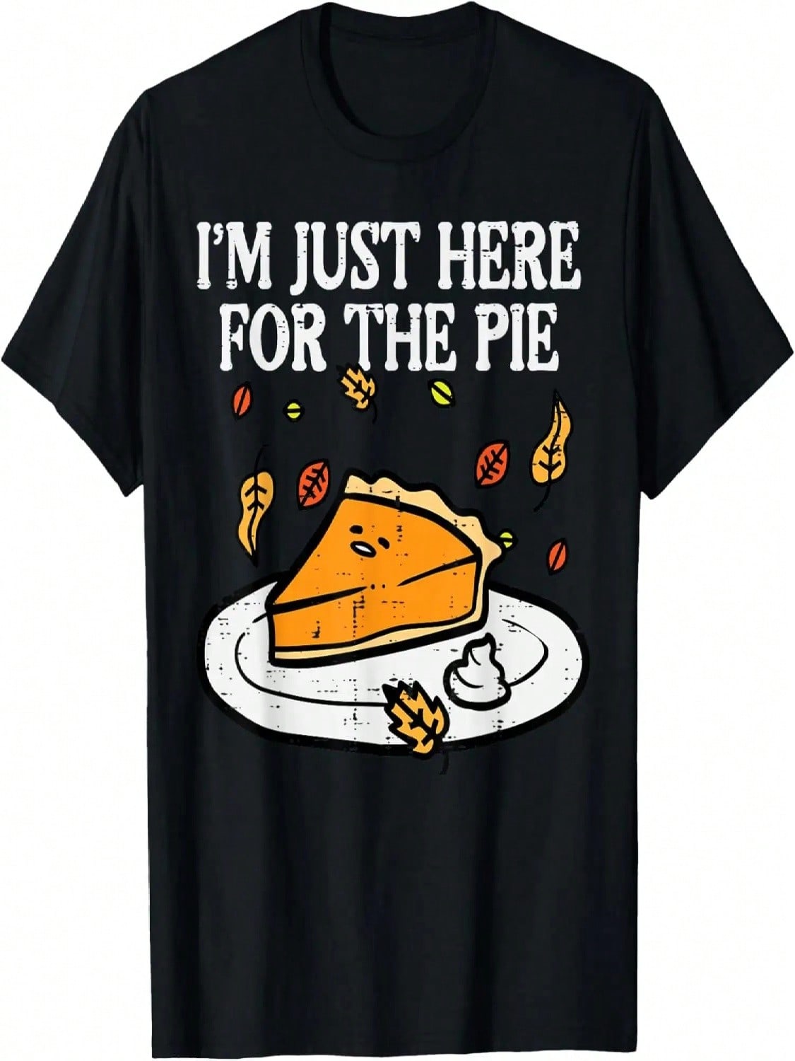 Thanksgiving Just Here For Pie Pumpkin Fall Men Women Kids T-Shirt S разноцветный