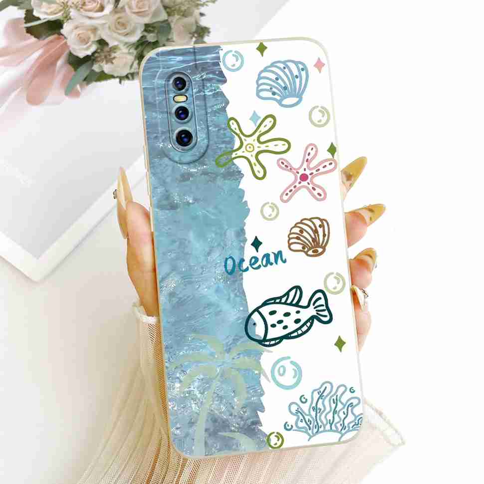 Für Vivo V15 Pro 2019 Hülle Vivo1818 Silikon Weich Niedliche Katze Hase Bemalte Rückseite Für Vivo V 15 V15 Pro Hüllen Fundas Coque