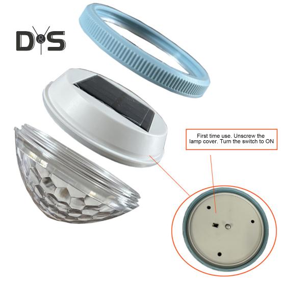 Solar-Poollicht, LED, schwimmendes RGB-Farbwechsel-Poollicht, IP67, wasserdichte Umgebungsbeleuchtung für den nächtlichen Einsatz im Schwimmbadteich