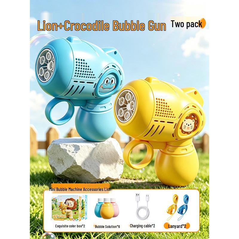 2026 Rechargeable Mini Pocket Bubble Gun: Children's Automatic Handheld Toy