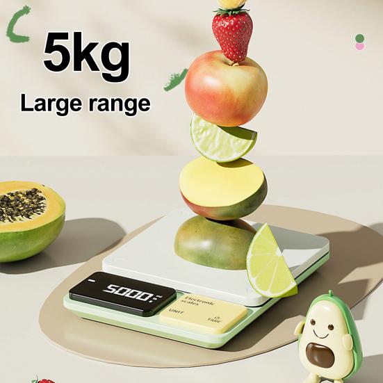 Kitchen Electric Scale 0.1G/5Kg High Precision LCD Display Mini Portable Multifunctional Cooking Baking Coffee