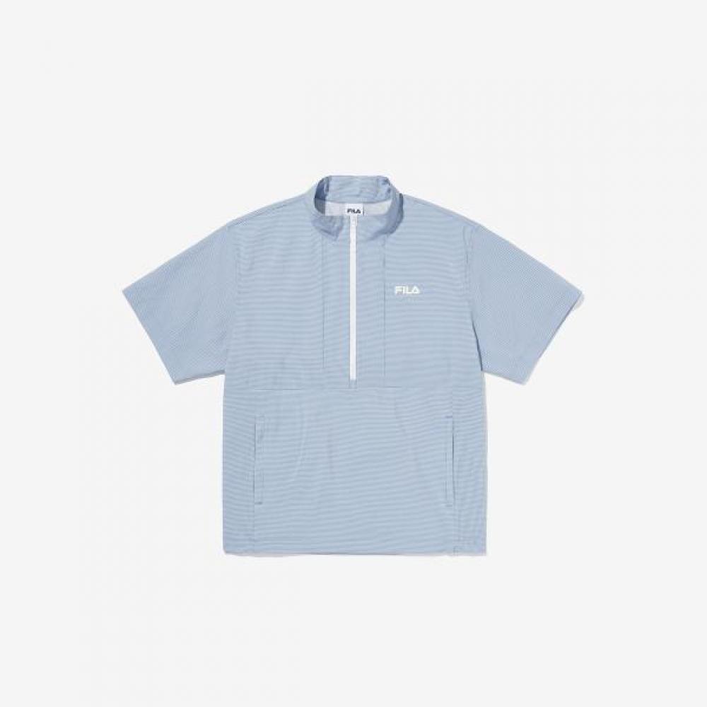 Fila Short Sleeve Anorak Seersucker Blue/90