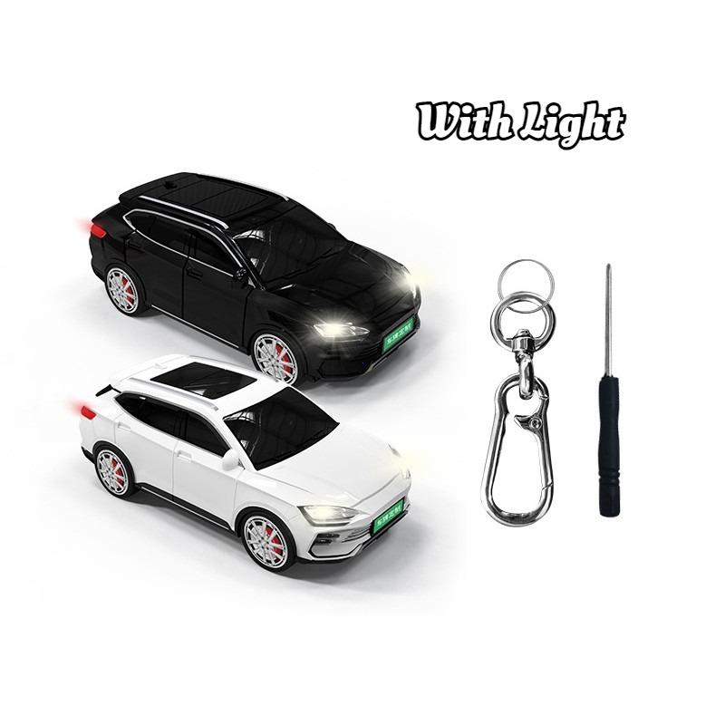 Housse de boîtier de clé de voiture à distance pour Byd Song Plus Atto 3 Han Ev Tang Dm Qin Seal Dolphin Accessoires porte-clés Black 1Pc