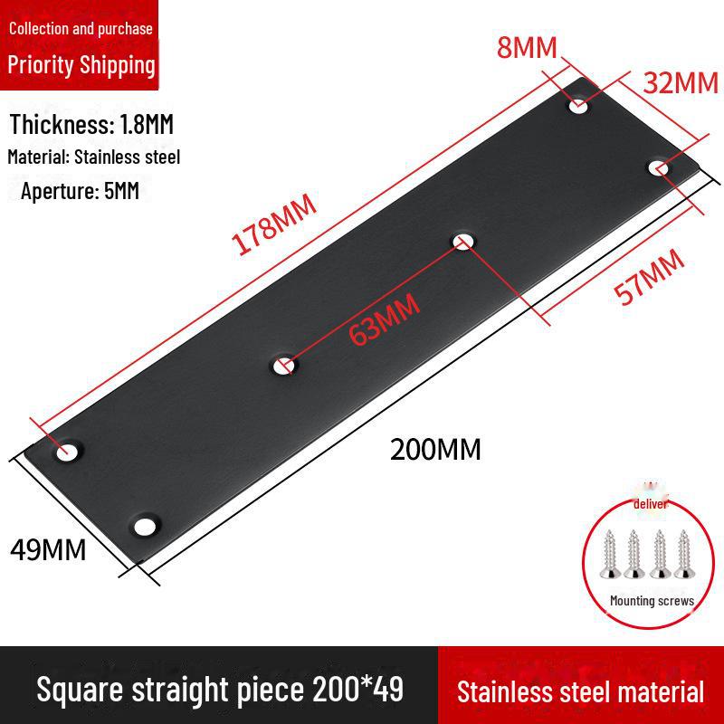 L-förmiger Regalträger aus Edelstahl, 90-Grad-Rechtwinkelverbinder