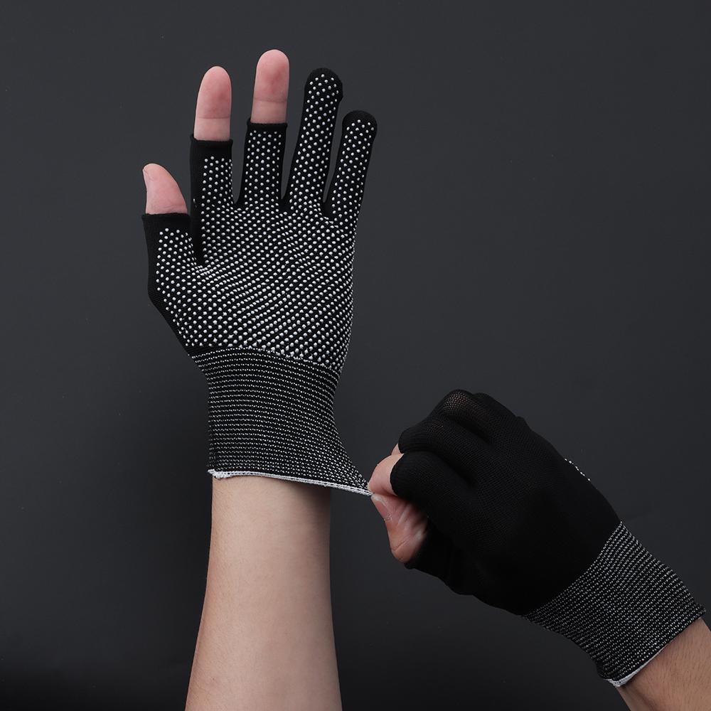 Sports/Biking Stretch Driving Mittens Sun Protection Anti-Slip Fishing Gloves Open/Half Fingers