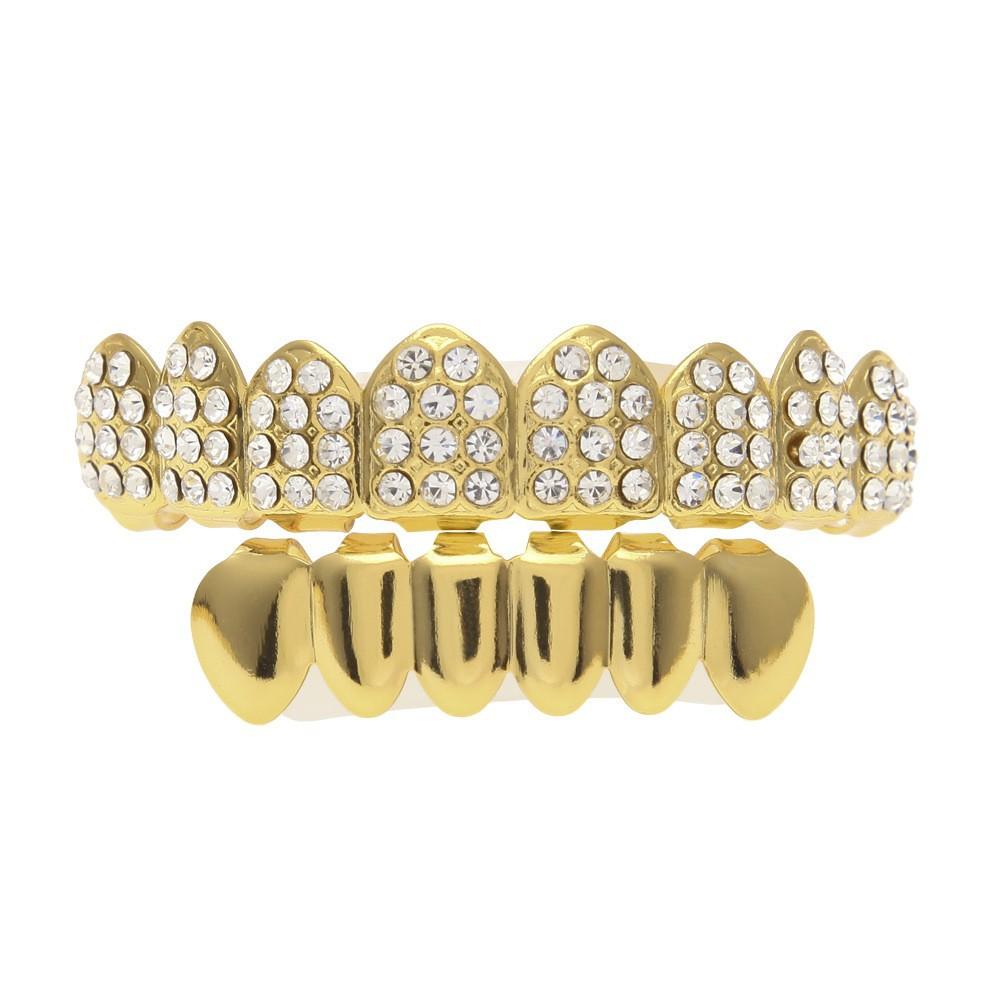 Factory Direct Jewelry Braces Diamond Plated Rap Braces Teeth Grills