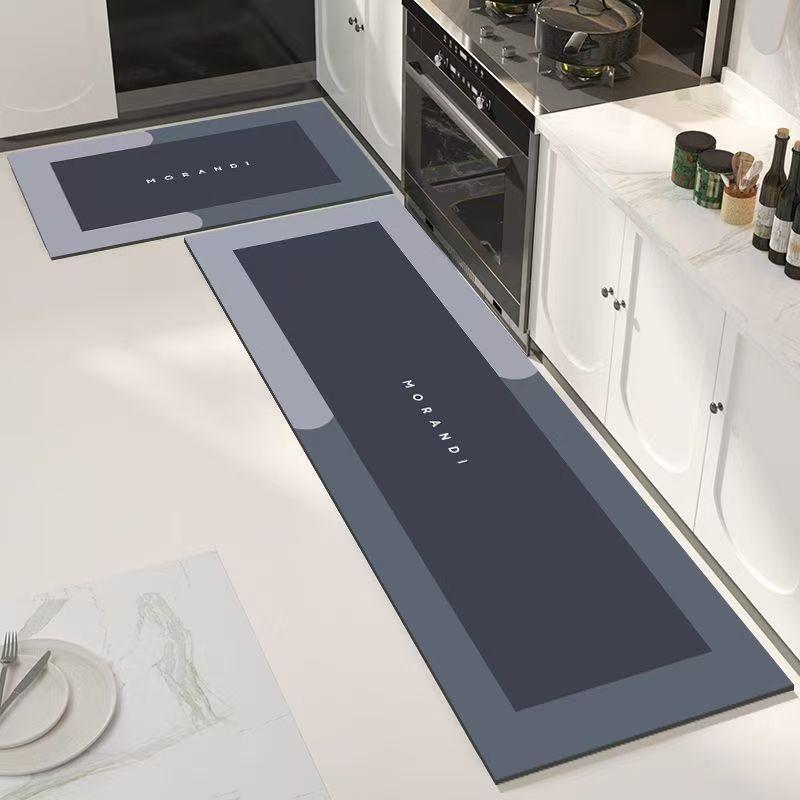 Kitchen Floor Mat Bedroom Living Room Long Bedside Area Rug Hallway Soft Washable Carpet Anti Slip Bathroom Entrance Doormat