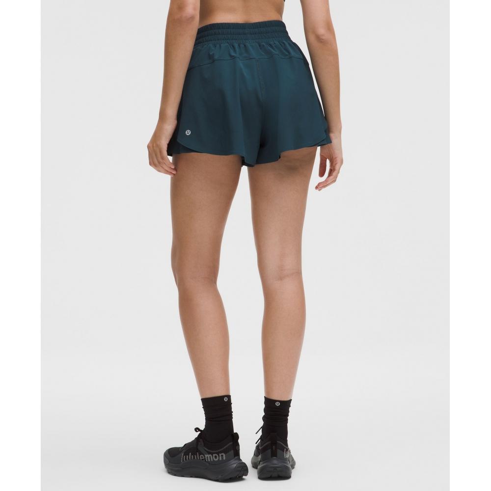 Lululemon Shake It Out High Rise Running Short 2.5  Indochine Blue