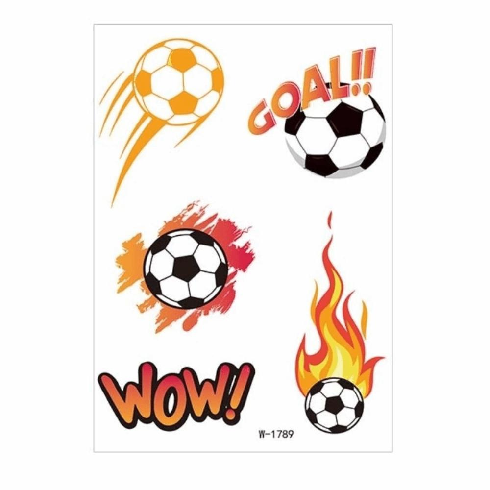 Sports Event Match Soccer Body Art Sticker Y2k Spicy Girl Temporary Tattoo Abdominal Waist W 1789