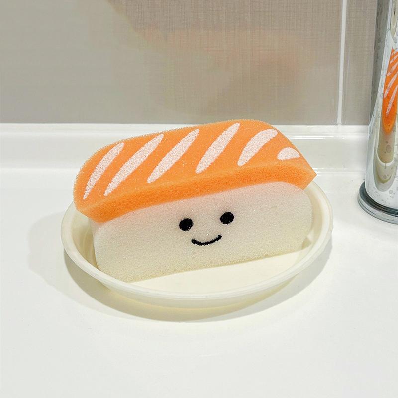 

Мойте пузыри для детей Форма суши Губка для ванны Бытовая Отшелушивающая для тела Мочалка для душа Губки для пены Аксессуары для ванной 12CM оранжевый