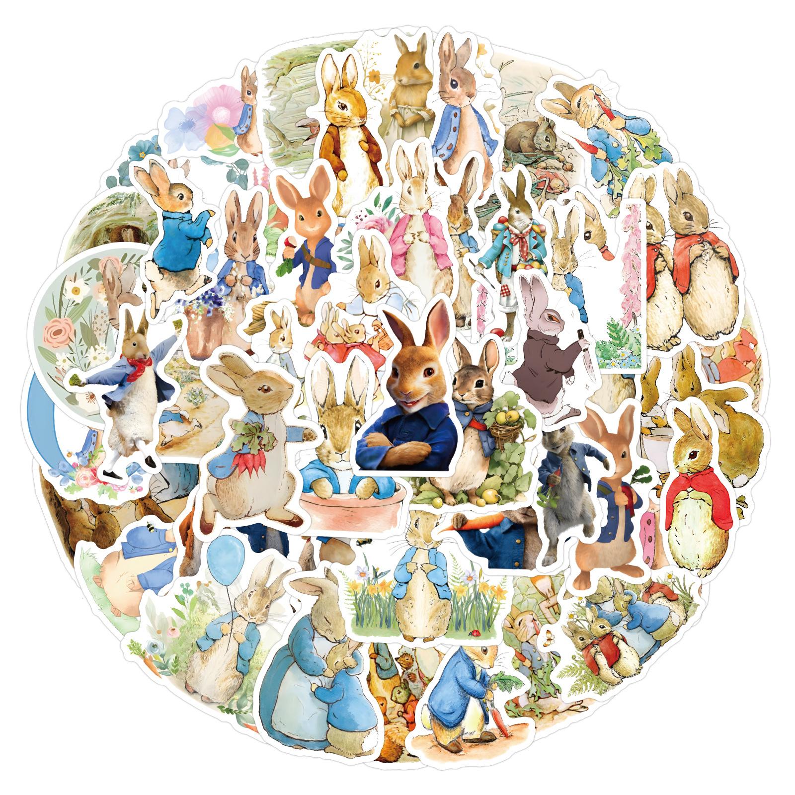 

55 New Peter Rabbit Graffiti Stickers Decorative Scooter Computer Guitar Account Stickers