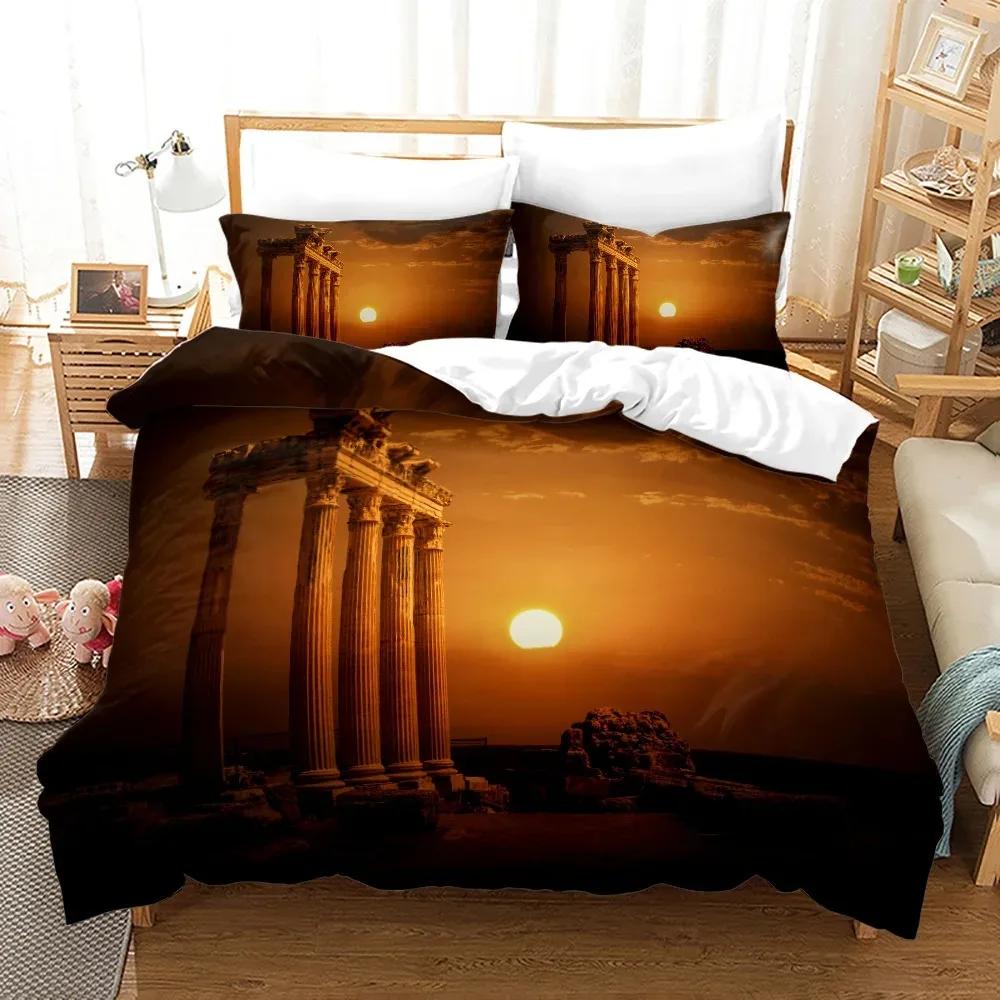 Statue of Liberty Duvet Cover King Queen Attractions In New York Quilt Cover Adults European Famous Buildings Polyester Bedding