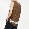 Li Ning Basketball Series Letter Print Loose Sleeveless Tank Top Men Tops Black Oil-Yellow AAYP099-1