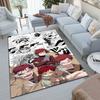 Japanese anime cartoon NARUTO's famous Uzumaki Naruto rug, soft decorative home furnishing, bedroom office chair pad, outdoor picnic carpet Y12