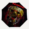 Custom Name Friday the 13th Theme Automatic Umbrella, Lightweight & Portable, 8 Rib, Perfect for Outdoor Travel, Birthdays, Christmas, Gifts.