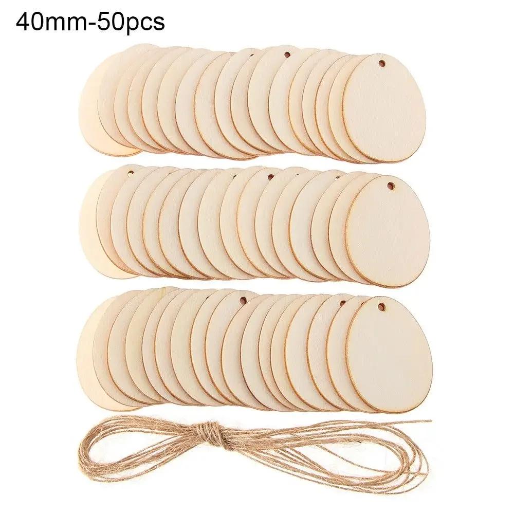 5-30cm Rodajas de Madera Natural Redondas Sin Terminar Círculos Placa en Blanco Color Sólido para Manualidades en Madera Adorno de Boda Cumpleaños Navidad