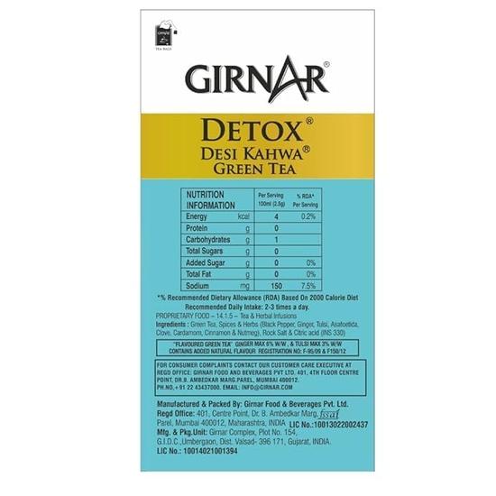 Girnar Green Tea - Desi Kahwa (36 Tea Bags) 90 Gm