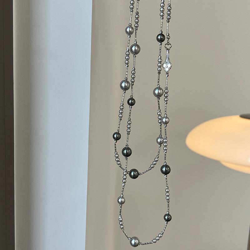 Collier Nœud Ruyi Nacre Multi-Port Étoilé Perle - Pièce Déclaration Élégante pour Femme