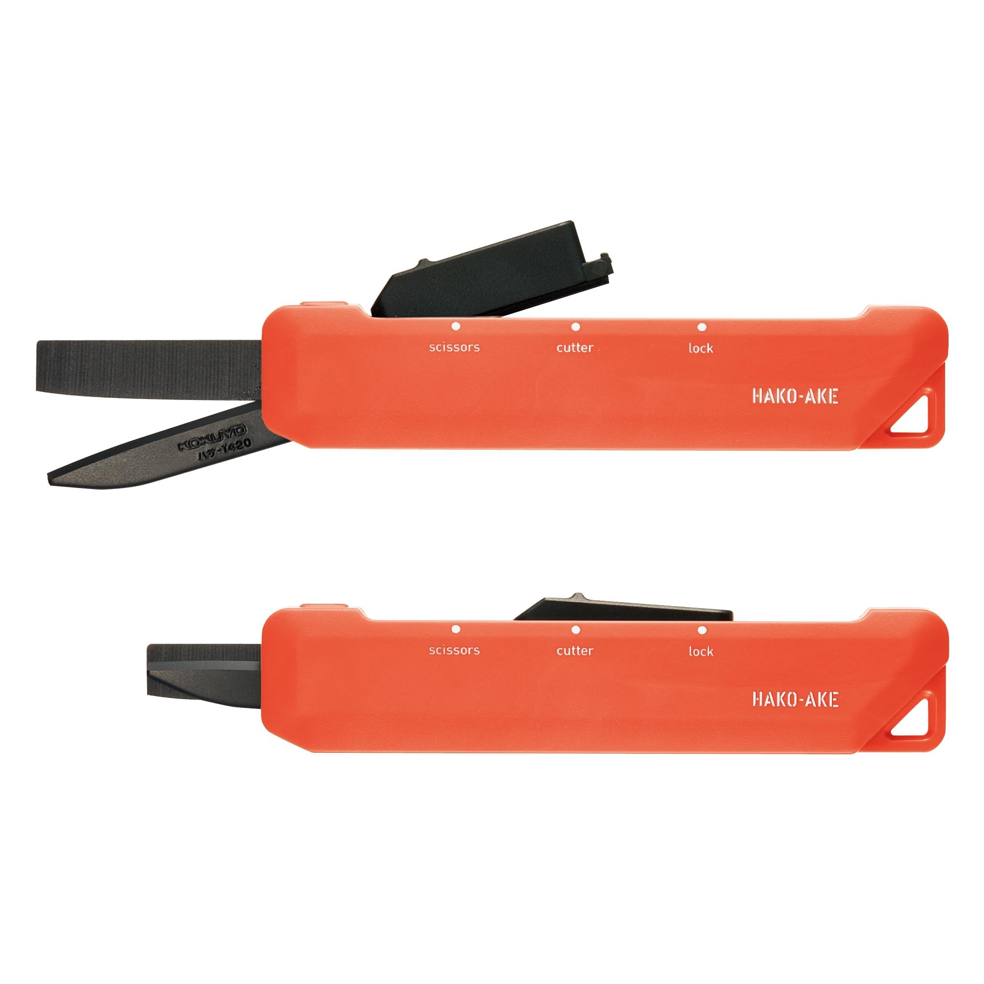 

Kokuyo Hasa-T420YR 2-в-1 Ножницы-нож с титановым лезвием Оранжевый