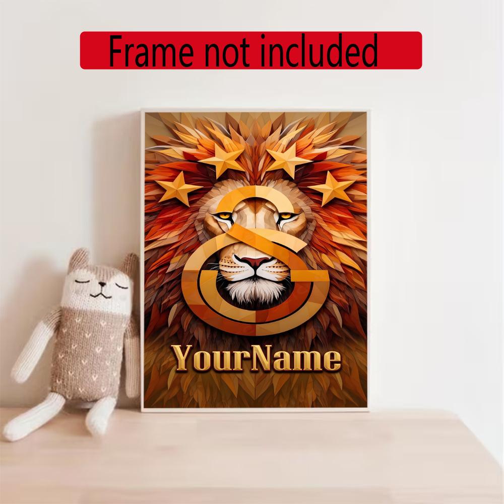 Galatasaray Customize Text Diamond Painting Round Diamond Mosaic Suitable For Beginners Diamond Painting Rhinestones Gift Frameless