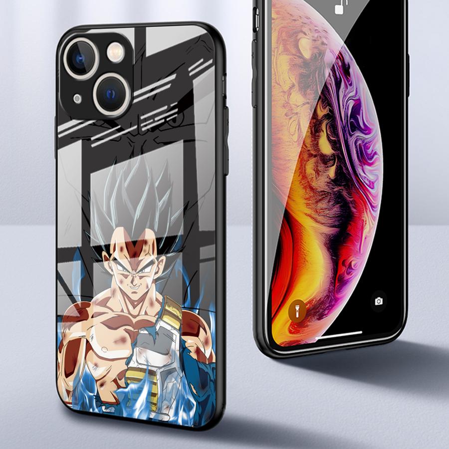 D-ragonS B-allS Anime Glass Phone Cover Case for iPhone 17 Pro Max 13 12 16 Air 8 15 Plus XR 14 11