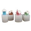 4 Pcs Small House Silicone Molds 3D Mini Hut Candle Molds Castings Mould Resin Mould DIY Baking Molds Home Decorations