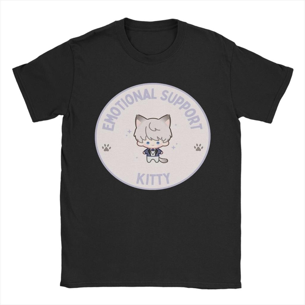 Men T-Shirt Love And Deepspace Rafayel Caleb Zayne Vintage 100% Cotton Tee Shirt Short Sleeve T Shirt Round Neck Clothes 4XL 5XL