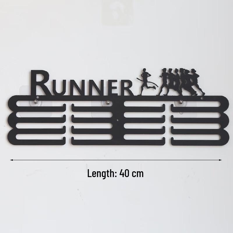 

Punch-Free Iron Art Marathon Medal Display Rack