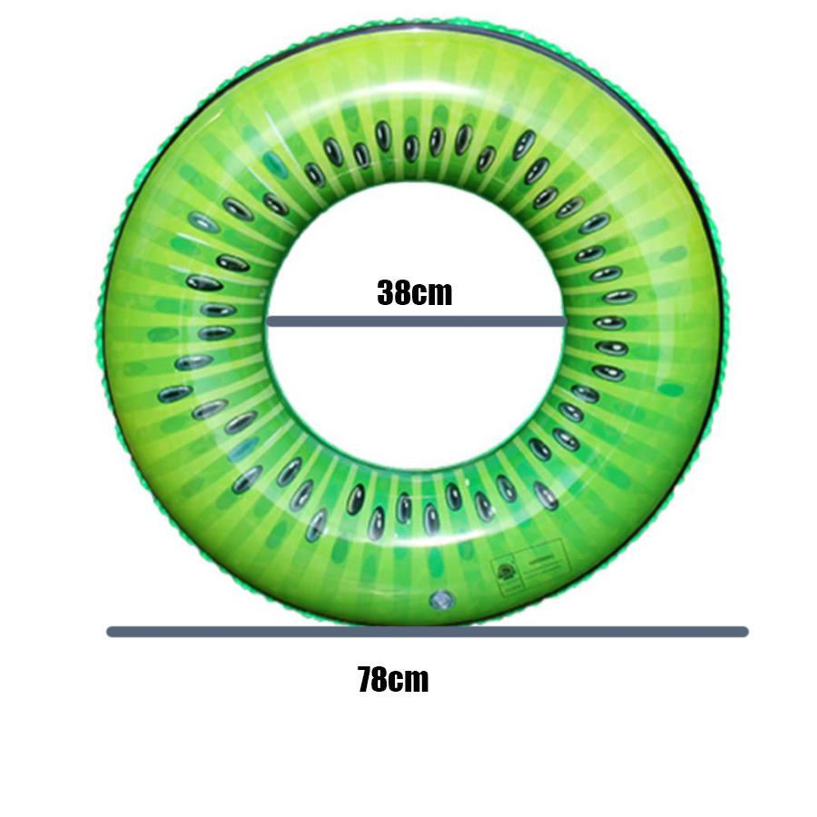 1 st frukt kiwi frukt tryckt uppblåsbar badring barn vuxen strand vattenlek leksak utrustning