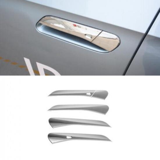 Chrome 5PCS Exterior Door Handle Cover Trim For Volkswagen ID.4 2021 2022 2023