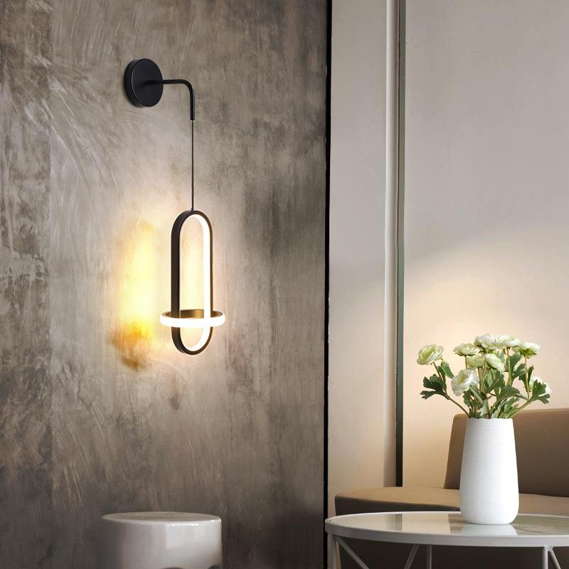 Creative Net Red Led Bedroom Wall Lamp Decoration Master Bedroom Nordic Designer Background Wall Light Luxury Bedside Lamp