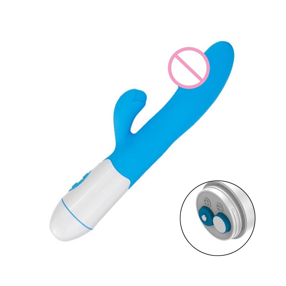 Silicone G Spot Dildo Rabbit Vibrator 30 Speed Rechargeable Women Dildo Female Vagina Clitoris Stimulation Massager Adult Sextoy