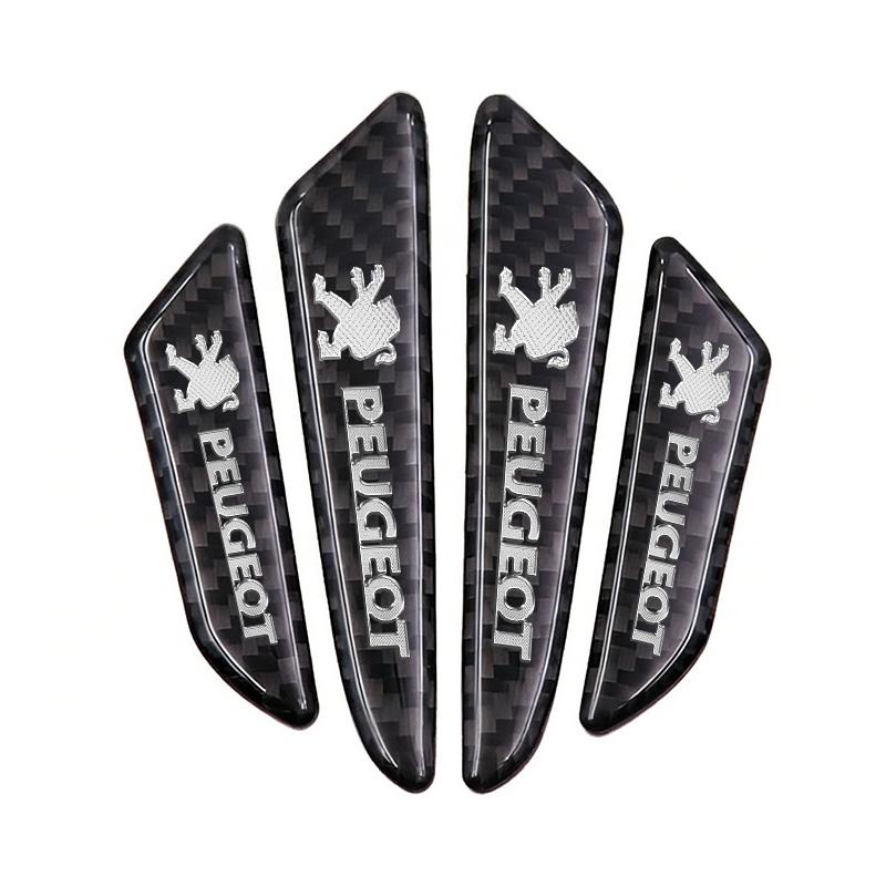 Carbon Fiber Door AntiScratch Protector Strip For Peugeot 208 2008 308 3008 408 508 5008 4008 206 307 RCZ Expert Partner