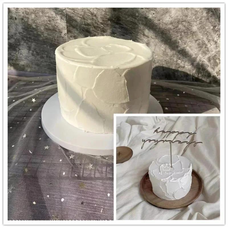 Fetta di Torta Simulazione Embione Falso 6/8 Pollici Crema Bianca Schiuma Decorazione Fai da Te Oggetto di Scena Vetrine Panetteria Baby Shower Photo Booth