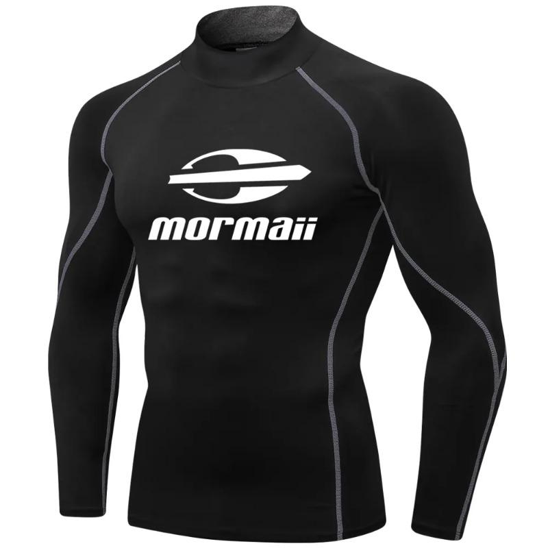 Men Swimsuit Swimming T-shirt Beach UV Protection Swimwear Rash Guard Long Sleeve Surfing Diving Swimsuit Surf T-shirt
