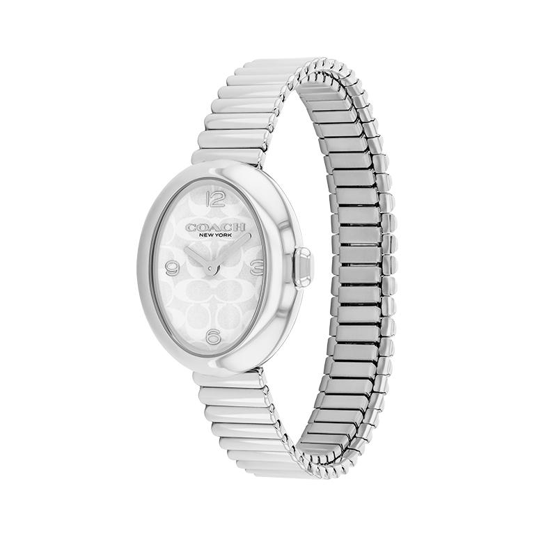 COACH watch quartz movement white dial women s watch 14504570 серебряный