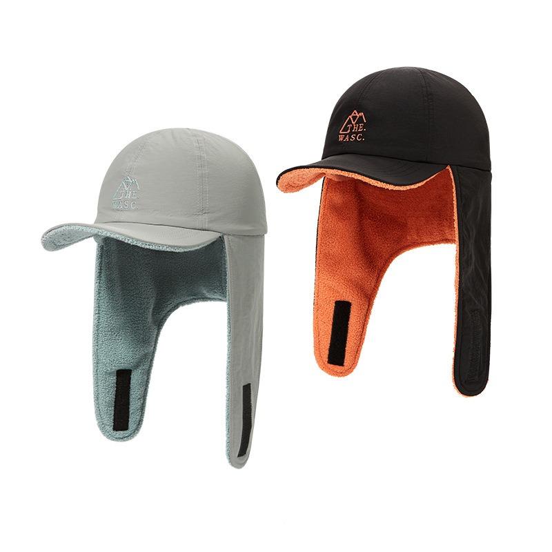 Outdoor winter cycling ear protection baseball hat double-sided with fleece thickened warm new baseball hat versatile