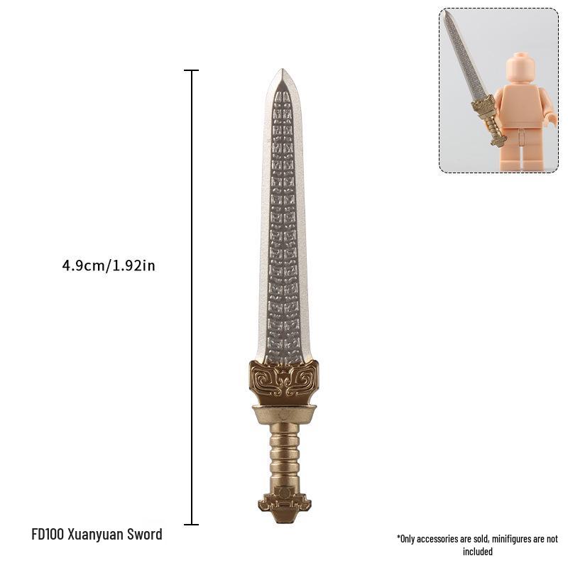 

24-Piece Minifigure Weapon Set: Javelins, Maces, Shields & More Building Block Accessories