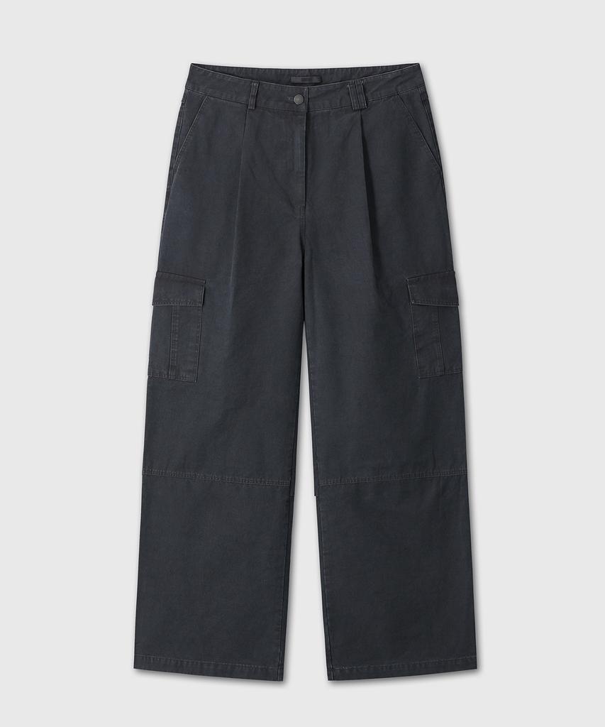 Daibeuinumeon Cotton Cargo Pants (Black)