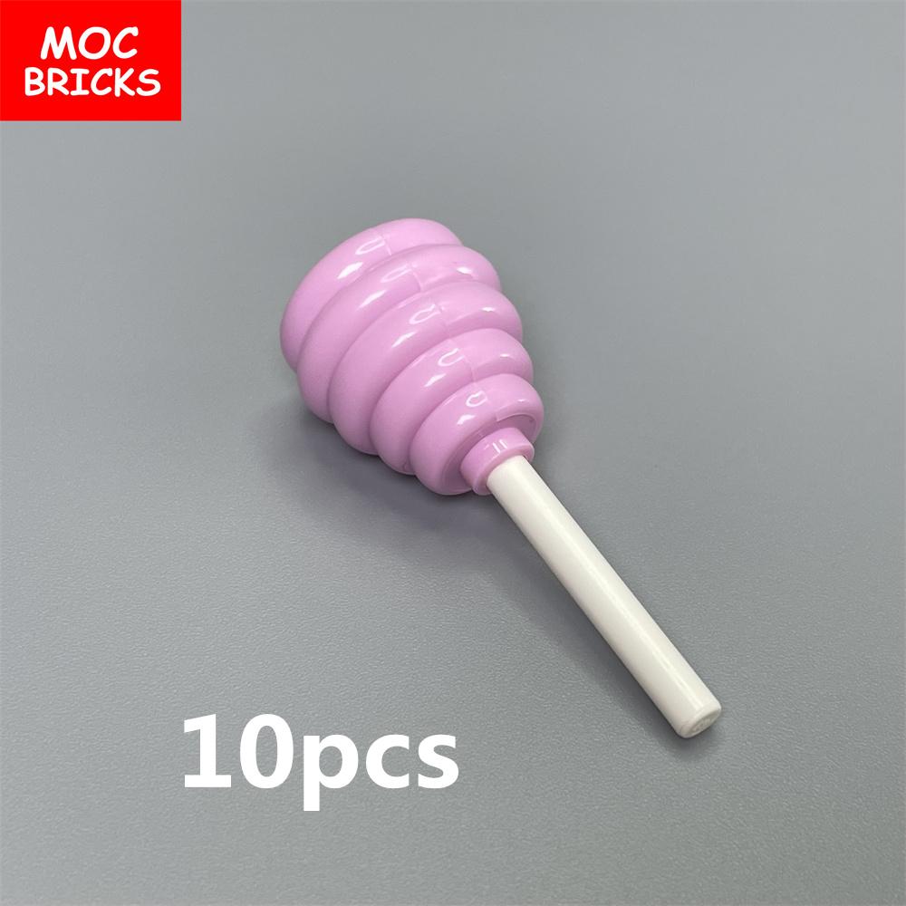 

Non-Toxic Moc Bricks Cotton Candy Cart City Street View Roadside Stalls Building Blocks Toys For Children Assemble Diy Dolls