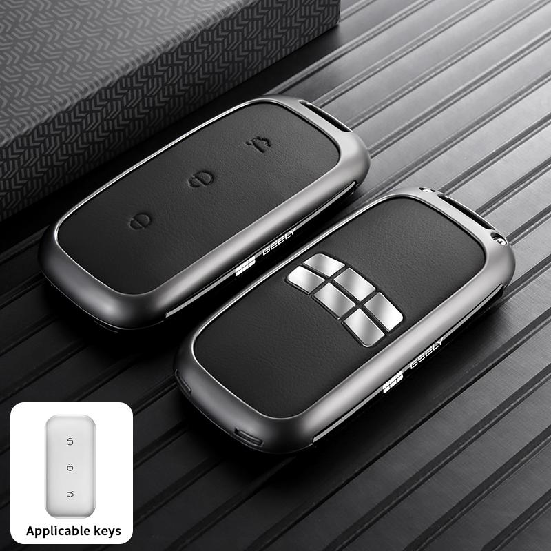 Car Key Protector for Geely EX5 Key Fob Case Zinc Alloy Full Protection Shockproof Heavy Duty Starray EM-i E.MAS 7 Accessories