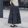 Women's High-Waist Floral Patchwork Long Skirt