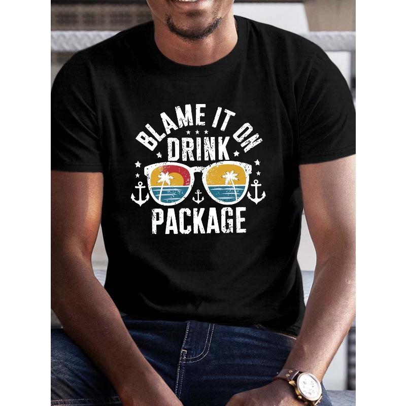 

European sizes Big & Tall Men s Summer T-Shirt - Casual Graphic Print, Short Sleeve, Round Neck Tee - Machine Washable, PLUS SIZE S чёрный