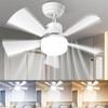 Modern Ceiling Fan Lights, E26/E27 Smart Socket Fan Light Bulb with Remote Control, Dimmable LED Fan Light for Garage, Bedroom